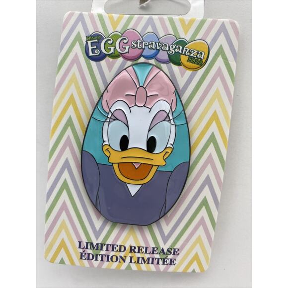 Disney Parks Pin Daisy Duck Happy Easter Egg 2022 EGGstravaganza LR Trading Pin - Picture 2 of 4